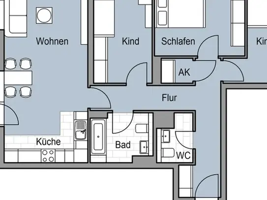 anschauen, einziehen, wohlfühlen - sofort anzumieten