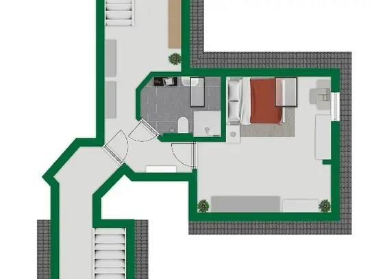 Moderne Maisonette-Wohnung in idyllischer Ortsrandlage von Oberpleis