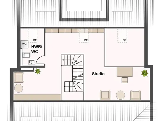 Hell-modern-zentral! 3-Zi.-Maisonette-Wohnung mit Dachterrasse und Tiefgaragenstellplatz in Neumarkt