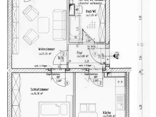 Wohlfühlnest mit Wohlfühl-DUSCHBAD & Balkon