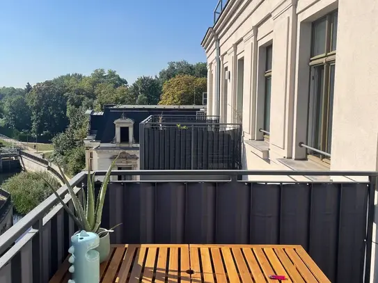 Sunny balcony suite in Leipzig