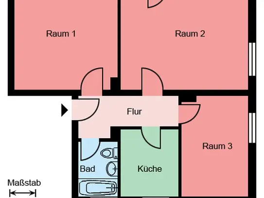 3-Zimmer-Wohnung in Recklinghausen Süd