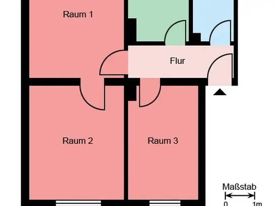 Klein, aber fein: 3-Raumwohnung in Herbede