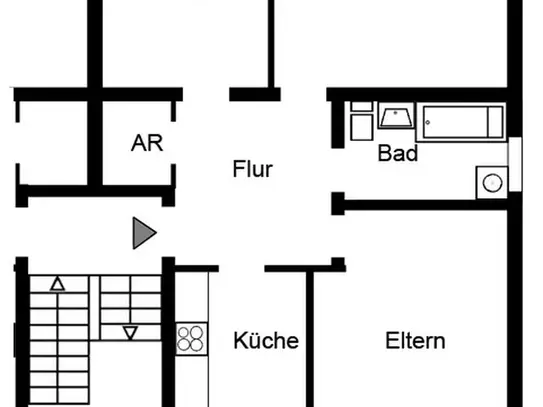 Demnächst frei! 3-Zimmer-Wohnung in Moers Asberg