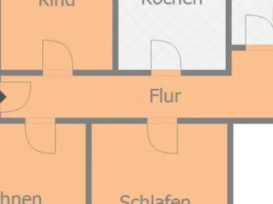 Etagenwohnung in Nünchritz: 3 Zimmerwohnung in Nünchritz