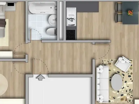 So lässt es sich Wohnen! Moderne 3-Zimmer-Wohnung mit Balkon!