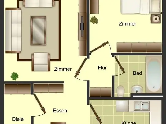 2-Zimmer-Wohnung in Düsseldorf Garath