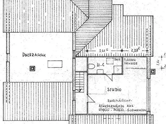 Gemütliche 1-Zimmer-Dachwohnung in Tennenlohe (NUR an EINZELPERSON !!!!)