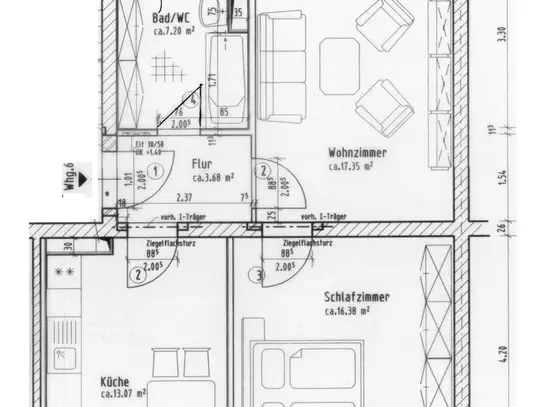 Frisch saniert für Sie - Wühlfühlnest mit Dusche & Balkon