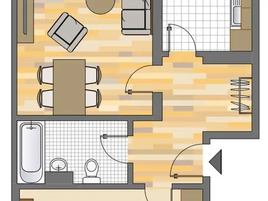 2-Zimmer-Wohnung in Ratingen West