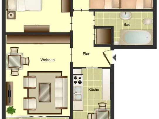 Demnächst frei! 1-Zimmer-Wohnung in Radevormwald