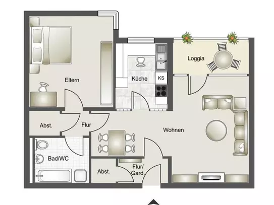 2-Zimmer Wohnung in Werne mit WBS!