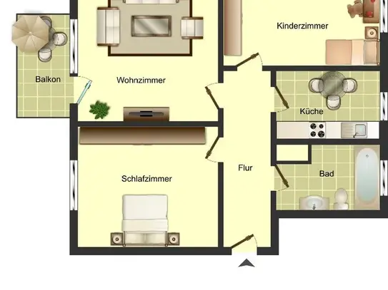 Demnächst frei! 3-Zimmer-Wohnung in Hamm Herringen