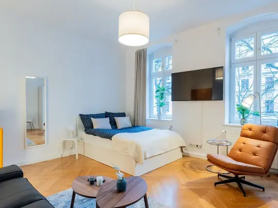 Be the first tenant with brandnew furniture Ouiet Luxury flat in nice neighbourhood Weißensee 15 min to Alexanderplatz