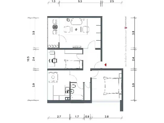 Gesucht und gefunden! 3 Zimmerwohnung mit neuem Laminatboden sucht neue Mieter!