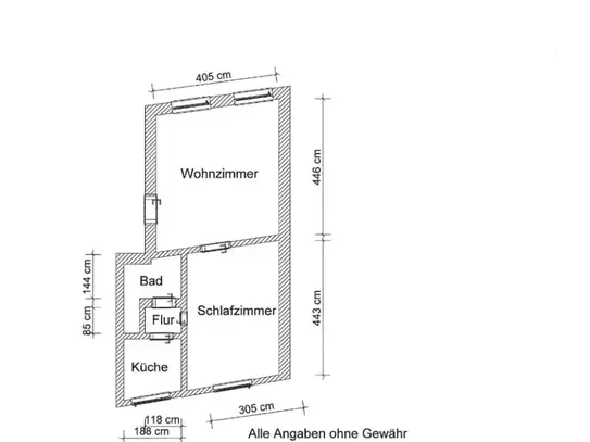 2-Raum Wohnung in Zentrumsnähe