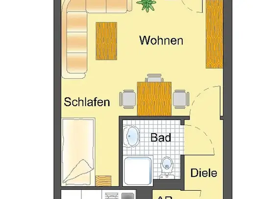 Ideal für Singles! 1-Zimmer-Wohnung in Detmold Knochenbach mit neuem Laminatboden!