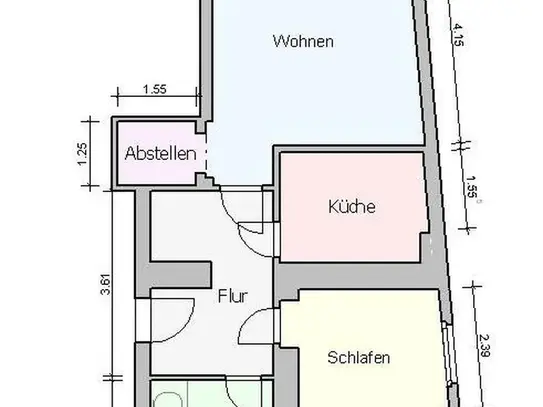 attraktive 2-Raum-Wohnung im Stadtzentrum von Zittau