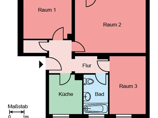 Demnächst frei! 3-Zimmer-Wohnung in Menden