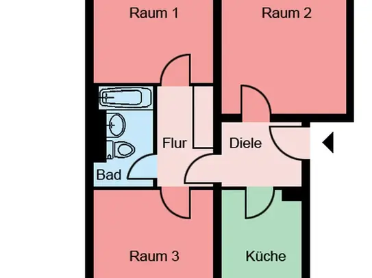 Demnächst frei! 3-Zimmer-Wohnung in Witten Mitte