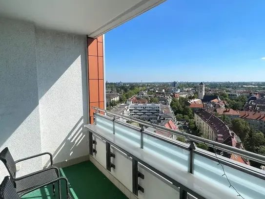 Fantastic 2-room flat with balcony on the 16th floor in Steglitz, Berlin - Amsterdam Apartments for Rent