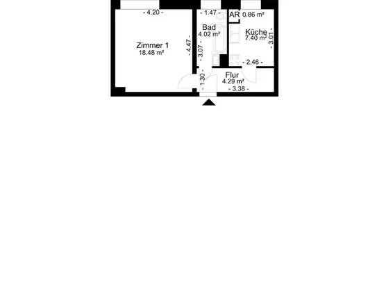 Wohnung in zentraler aber ruhiger Lage - Malerarbeiten erforderlich - Wir kommen Ihnen entgegen!