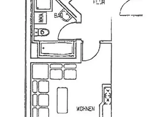 Helle 2-Raum Wohnung im Dachgeschoss mit Balkon!!!