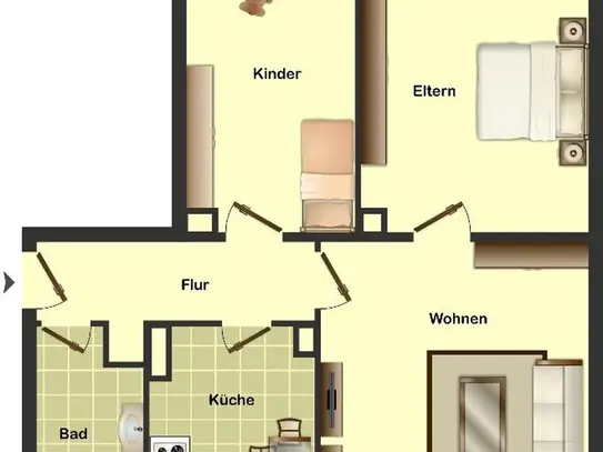 Demnächst frei! 3-Zimmer-Wohnung in Hamm Süden