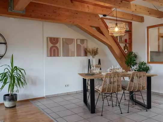 97sqm Boho Apartment|Dachterrasse |Wintergarten|Netflix