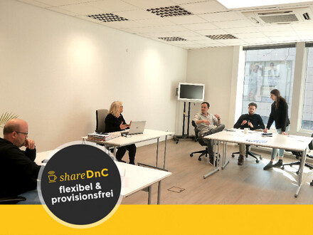 Zentrales Büro mit Ausblick, klimatisiert und ruhig - All-in-Miete