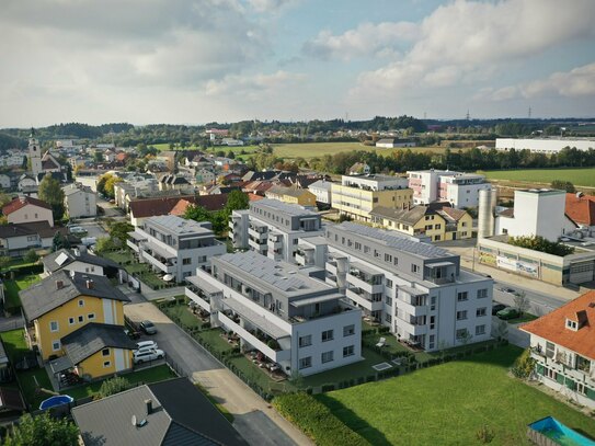 Zentrum! - Sattledt | Hauptstraße - Moderne 3-Zimmer Eigentumswohnung mit großzügiger Dachterrasse - Verkaufsstart