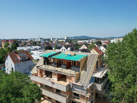 Penthouse mit eigenem Wohnungslift u. großer Dachterrasse - Rohbaubesichtigung möglich!