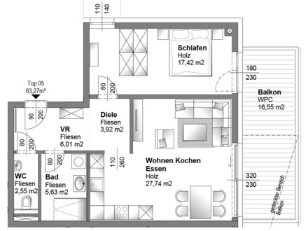 Zügiger Baufortschritt! 2 Zimmer-Neubauwohnung mit großem Balkon