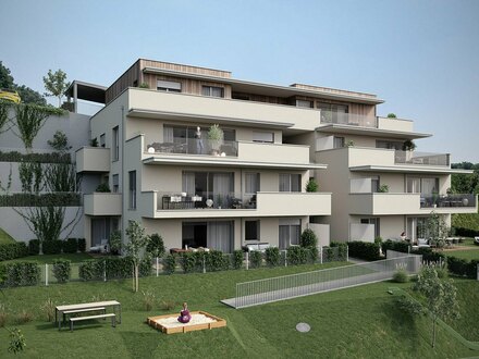 Grünruhelage trifft Stadtnähe - Puchenau - hochwertig ausgestattete Wohnung mit großem Balkon u. Eigengarten!