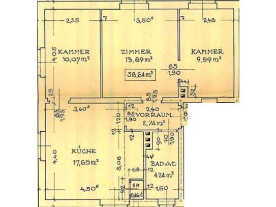 3-Zimmer-Wohnung, Top 1