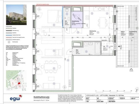 1-Zimmer-Wohnung mit Balkon, Top 4