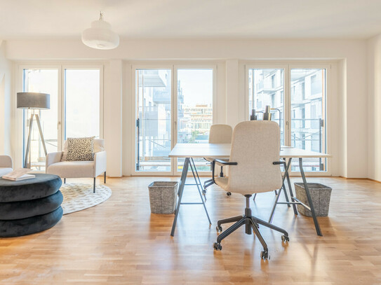 Hochwertige Ausstattung! 3 Zimmer mit Balkon + Büro mit Verbindungstüre