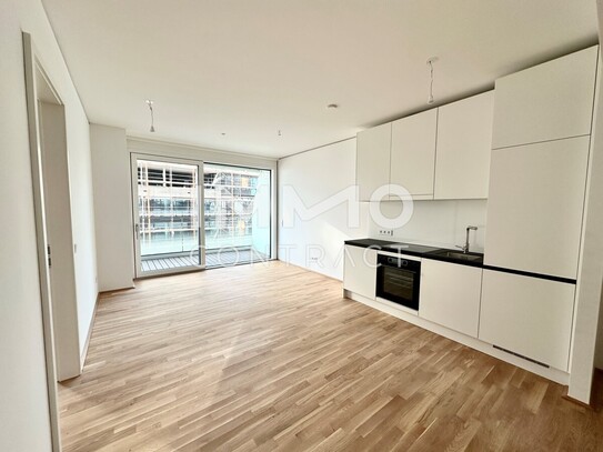 U1 Donauinsel! Brand new! 2-room apartment with balcony directly infront of the danube!