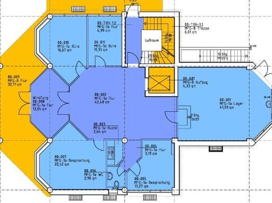 03_VB3801VHb PROVISIONSFREI - Zwei Etagen eines Bürohauses - je Etage von 244 m² bis 256 m² / südliche Stadtrandgemeinde