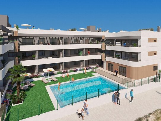 Schönes Apartment mit Terrasse in Mil Palmeras an der Costa Blanca Süd mit 1 Schlafzimmer und 1 Badezimmer