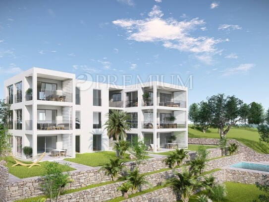 Omišalj, neue Wohnung im 1. Stock, 100 m vom Meer entfernt!