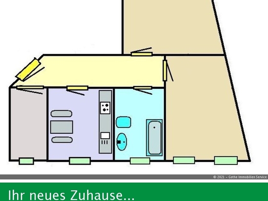 Dachgeschosswohnung im Zentrum!