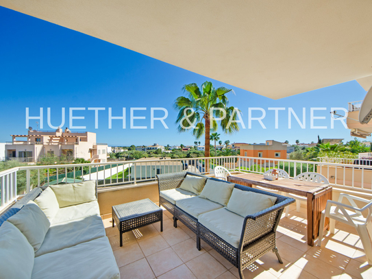 Helle Wohnung mit Meerfernblick und großem Terrassenbalkon in Portocolom