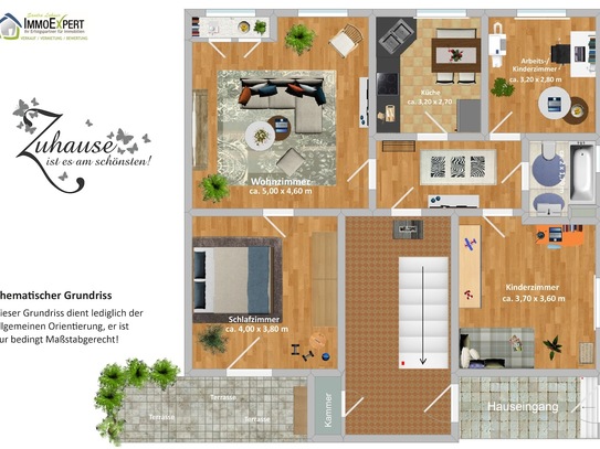 Charmante 4,5-Zi.-Altbau-EG-Wohnung mit Terrasse u. Gemeinschaftsgarten im Herzen des Essener Südens