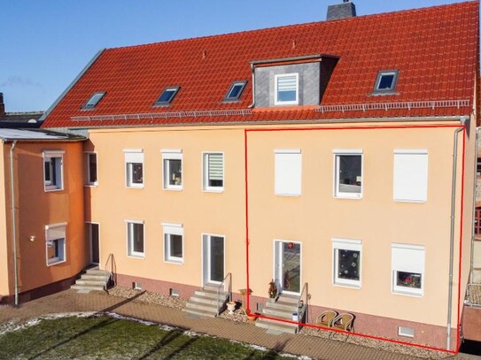 Familienfreundliche 4-Zimmer-Wohnung mit Garten und Spielplatz im Zentrum von Barleben