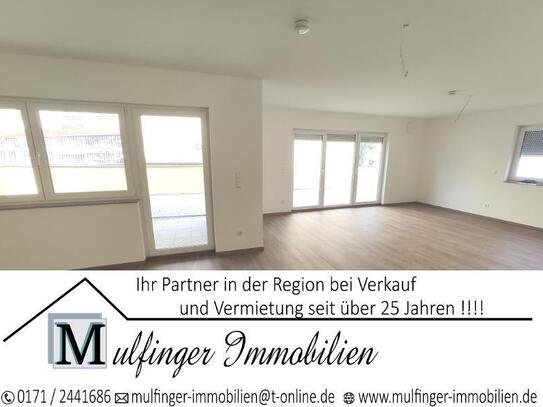 3 Zi. Neubauwohnung im EG mit Terrasse und zwei Stellplätzen