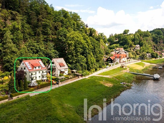 *Toplage*Umsatzstark* Ferienhaus mit 6 WE direkt an der Elbe unterhalb der Bastei in Rathen