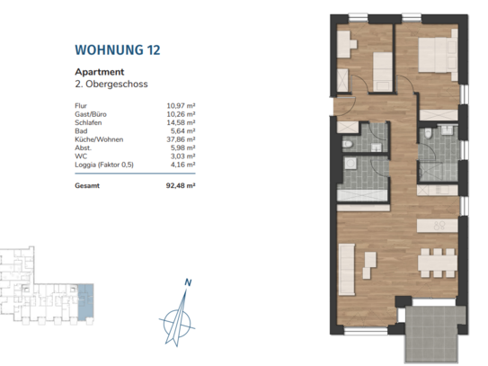 Havencity – Modernes Wohnen am Südstrand WE12 - Steuersparmodell