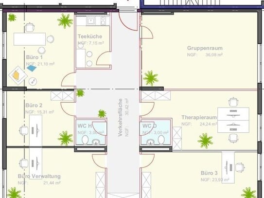 08_VB3560l Provisionsfreie, nach Mieterwunsch sanierte Büro- oder Praxisfläche / Regensburg - Zentrum