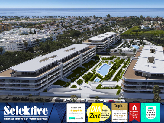 Stilvolle 3-4 Schlafz.-Wohnungen mit Meerblick, Pool & Tiefg.-Stellplatz nahe Puerto de Banús